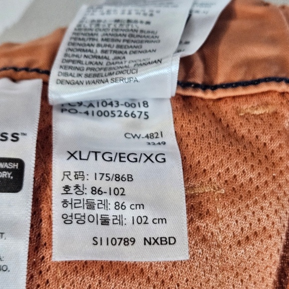 Levis Swim Trunks Mens XL Orange Board Shorts Quick Dry Button Summer Beachwear - Picture 7 of 8